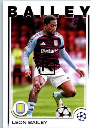 fotbalová kartička 2024-25 Topps UEFA Club Competitions Flagship 133 Leon Bailey Aston Villa