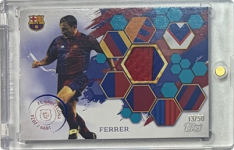relic karta Topps FC Barcelona Team Set Albert Ferrer FC Barcelona Relic 13/50