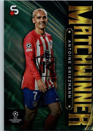 Fotbalová kartička 2023-24 Topps Superstars UEFA Club Competitions Matchwinner MW-07 Antoine Griezmann (Atlético de Madrid)