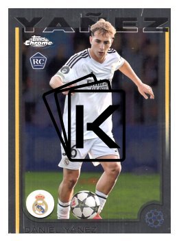 fotbalová kartička 2024-25 Topps Chrome UCC 66 Daniel Yañez, Real Madrid C.F. RC