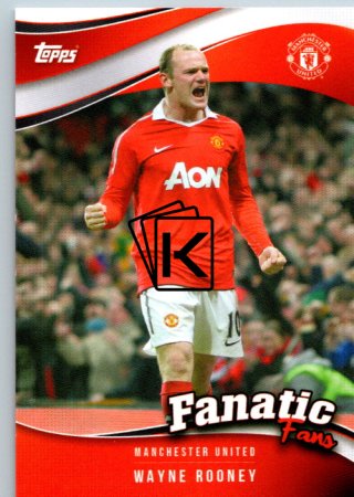 fotbalová kartička 2024-25 Topps Manchester United Fan Set Fanatics fans FF-4 Wayne Rooney