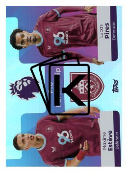 fotbalová kartička 2025-26 Topps  Premier League - Pro Partnership 379 Maxime Estève-Lucas Pires (Burnley)