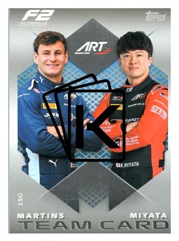 2025 Topps Turbo Attax F1 ART Grand Prix F2 Teams HP 190 Martins/Miyata