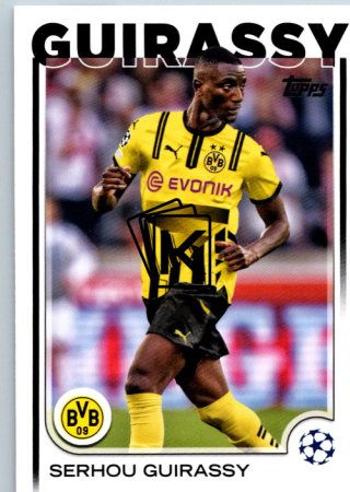 fotbalová kartička 2024-25 Topps UEFA Club Competitions Flagship 51 Serhou Guirassy Borussia Dortmund