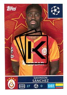 2025-26 Topps Champions League Galatasaray SK 228 Davinson Sanchez