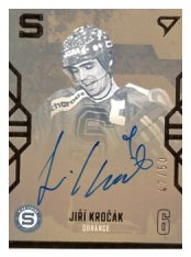 Podepsaná Hokejová kartička SportZoo 2022-23 Klub Legend KL-JK Jiří Kročák HC Sparta Praha