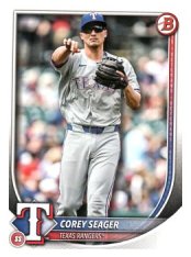 Baseballová karta 2025 Bowman 38 Corey Seager, Texas Rangers
