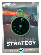 2025 Topps Turbo Attax F1 Strategy Card 3 Fast Pit Stop