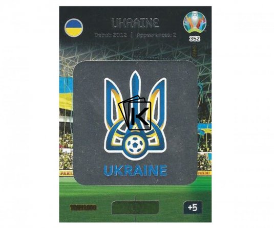 Panini Adrenalyn XL UEFA EURO 2020 Team Logo 352 Ukraine