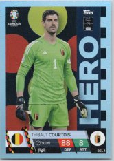 fotbalová karta Topps Match Attax EURO 2024 BEL1 Thibaut Courtois (Belgium)  -  Hero