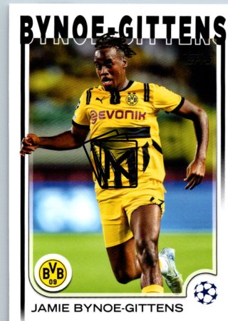 fotbalová kartička 2024-25 Topps UEFA Club Competitions Flagship 58 Jamie Bynoe-Gittens Borussia Dortmund