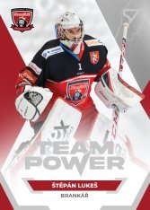hokejová kartička 2021-22 SportZoo Tipsport Extraliga Team Power TP-13 Štěpán Lukeš HC Mountfield Hradec Králové