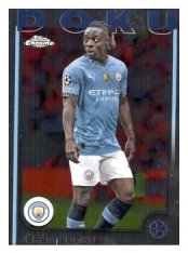 fotbalová kartička 2024-25 Topps Chrome UCC 69 Jérémy Doku, Manchester City