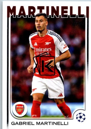 fotbalová kartička 2024-25 Topps UEFA Club Competitions Flagship 5 Gabriel Martinelli Arsenal FC