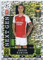 Fotbalová kartička 2023-24 Topps Match Attax UEFA Club Competitions Next Gen 390 Jakub Kiwior Arsenal