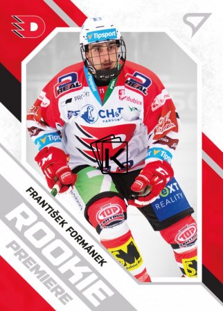 hokejová kartička 2021-22 SportZoo Tipsport Extraliga Serie 2 Rookie Premiere  RP-20 František Formánek  HC Dynamo  Pardubice