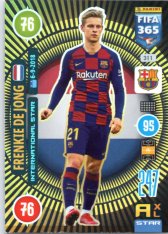 fotbalová karta Panini Adrenalyn XL FIFA 365 2021 International Stars 311 Frenkie de Jong FC Barcelona