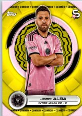 2024 Topps Superstars MLS 94 Jordi Alba Inter Miami Yellow Parallel
