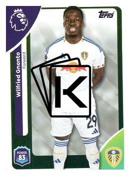 fotbalová kartička 2025-26 Topps  Premier League 336 Wilfried Gnonto (Leeds United)