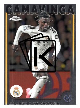 fotbalová kartička 2024-25 Topps Chrome UCC 93 Eduardo Camavinga, Real Madrid C.F.
