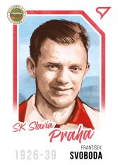 fotbalová kartička 2023 Sportzoo Dekády P-002 FRANTIŠEK SVOBODA SK Slavia Praha Canvas