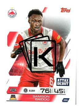 fotbalová kartička 2025-26 Topps Match Attax UCC 291 Samson Baidoo (FC Salzburg)