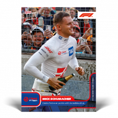 2022 F1 Topps Now 35 Mick Schumacher Haas First Points