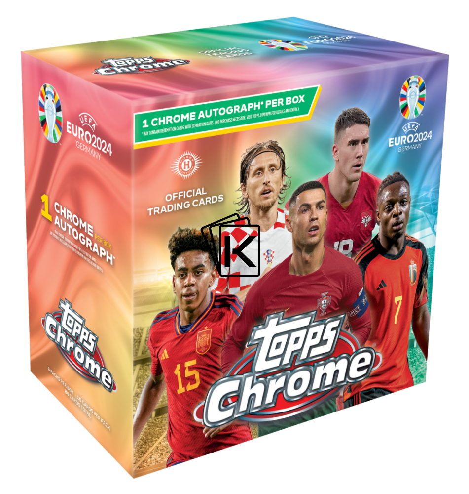 2024 Topps Chrome UEFA EURO Hobby Box Kartičkárna