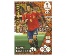 Fotbalová kartička Panini Adrenalynl XL World Cup Russia 2018 Fans Favourite 373 Sergio Busquets