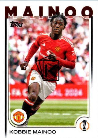 fotbalová kartička 2024-25 Topps UEFA Club Competitions Flagship 29 Kobbie Mainoo Manchester United