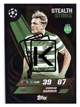 fotbalová kartička 2025-26 Topps Match Attax UCC 459 Conrad Harder (Sporting Clube de Portugal)