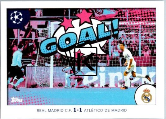 2024-25 Topps Champions League Memories That Stick 397 Cristiano Ronaldo (Real Madrid CF) 2016