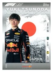 2025 Topps Turbo Attax F1 Oracle Red Bull Racing National Pride  156 Yuki Tsunoda