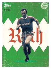 fotbalová kartička 2025-26 Topps Team set FC Bayern Munchen Die Bayern DB-7 Franz Roth Green /99