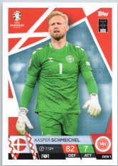 fotbalová karta Topps Match Attax EURO 2024 DEN1 Kasper Schmeichel (Denmark)