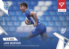 fotbalová kartička 2024-25 SportZoo Chance Liga Live L-59 Jan Buryán Mladá Boleslav