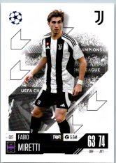 fotbalová kartička 2024-25 Topps Match Attax UEFA Club Competitions 327 Fabio Miretti (Juventus)