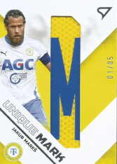 2020-21 SportZoo Fortuna Liga Unique  Mark UM19 Jakub Mareš FK Teplice Letter M 1/5