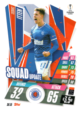 fotbalová kartička 2020-21 Topps Match Attax Champions League Extra Squad Update SU35 Cedric Itten Rangers