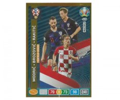 Panini Adrenalyn XL UEFA EURO 2020 Multiple Midfield Engine 439 Modric Brozovic Rakitic Croatia