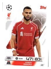 fotbalová kartička 2025-26 Topps Match Attax UCC 27 Cody Gakpo (Liverpool)