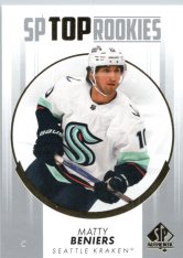 2022-23 Upper Deck SP Authentic SP Top Rookies TR-1 Matty Beniers - Seattle Kraken