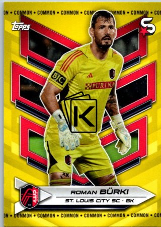 2024 Topps Superstars MLS 151 Roman Burki ST. Louis City SC Yellow Parallel
