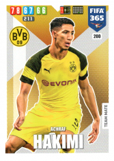 Fotbalová kartička Panini Adrenalyn XL FIFA 365 - 2020 Team Mate 200 Achraf Hakimi Borussia Dortmund