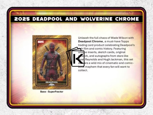 2025 Topps Deadpool Chrome Hobby Box