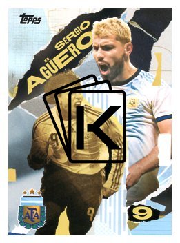 fotbalová kartička 2024-25 Topps Argentina Bookends 44 Sergio Agüero