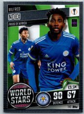 fotbalová kartička 2020-21 Topps Match Attax 101 Champions League World Star 148 Wilfred Ndidi Leicester City
