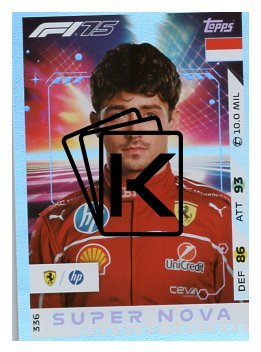 2025 Topps Turbo Attax F1 Scuderia Ferrari Supernova 336 Charles Leclerc