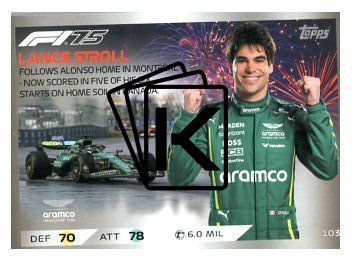 2025 Topps Turbo Attax F1 Aston Martin Epic Moments  103 Lance Stroll