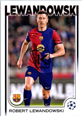 fotbalová kartička 2024-25 Topps UEFA Club Competitions Flagship 200 Robert Lewandowski FC Barcelona